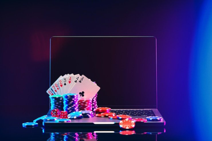 Live Caribbean Stud Poker table on uang4d slot mobile app showing dealer and player cards